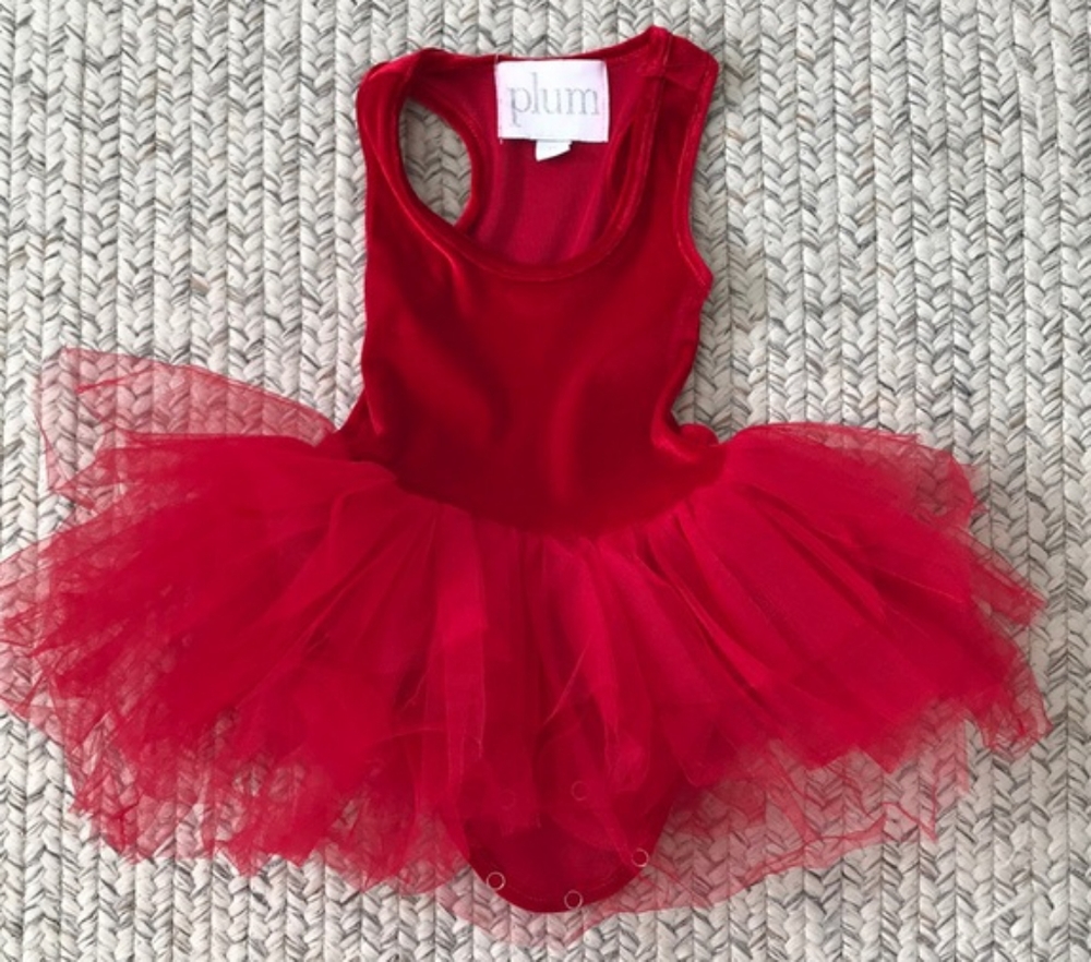 Red I Love Plum Tutu Dress